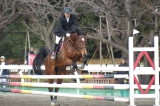 最高殊勲選手に選ばれた佐伯 圭一選手 (日立国際電気馬術部)